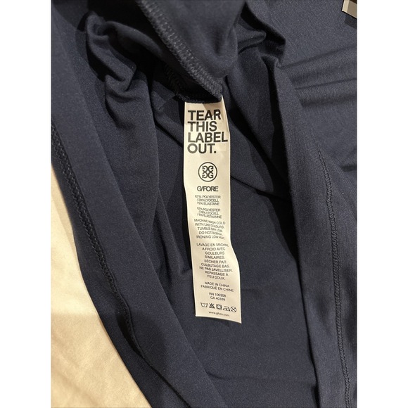 NWT G/FORE Long Sleeve Quarter Zip Mens XL Athletic Performance. Luxe  Twilight - Picture 13 of 13